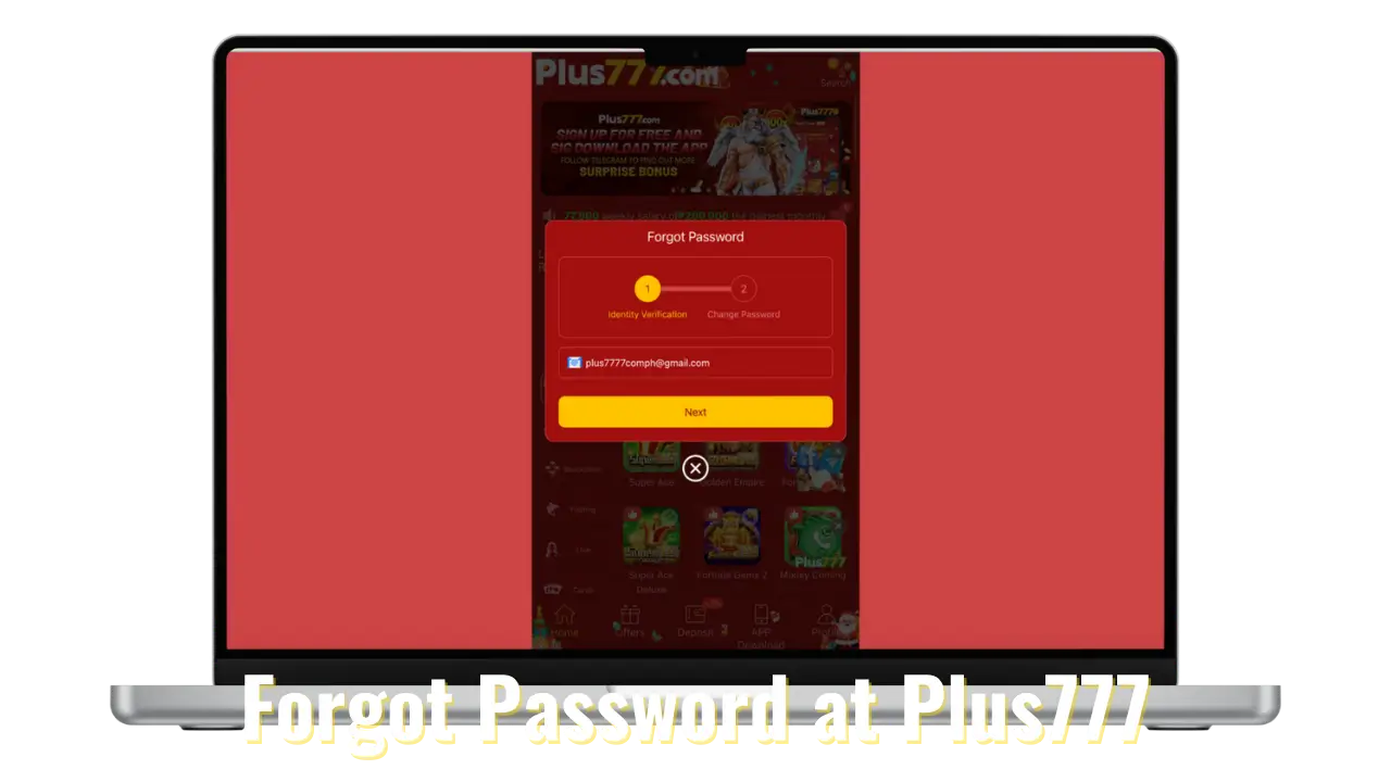 Forgot Password at Plus777 (1)