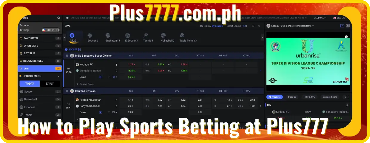 How to Play Sports Betting at Plus777