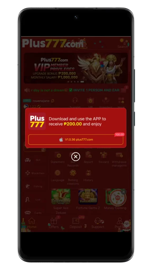 Plus777 App